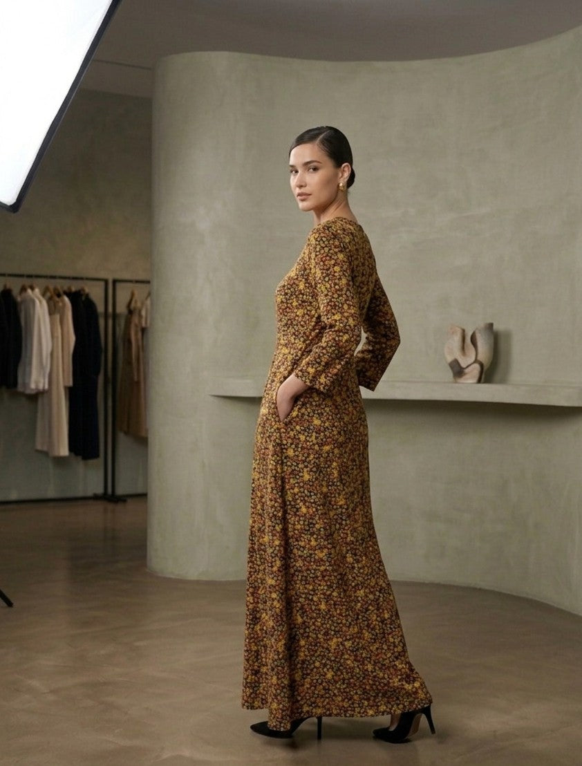 Ditsy Floral Long Frock