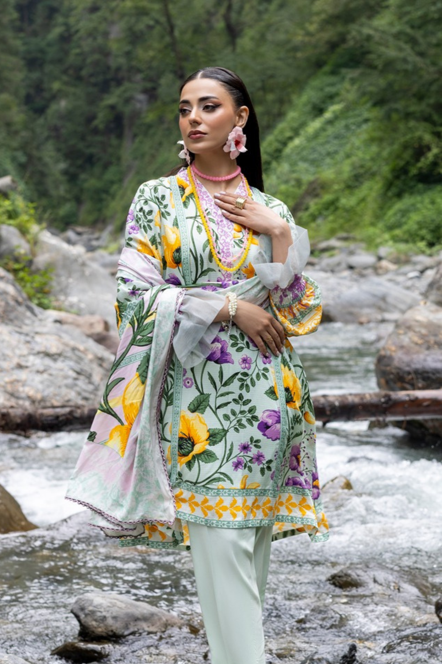 Rang-E-Gul By Paltar Printed Viscose 3PC