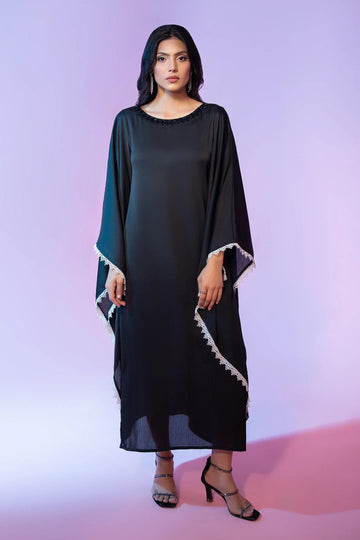 Black Chiffon Long Shirt
