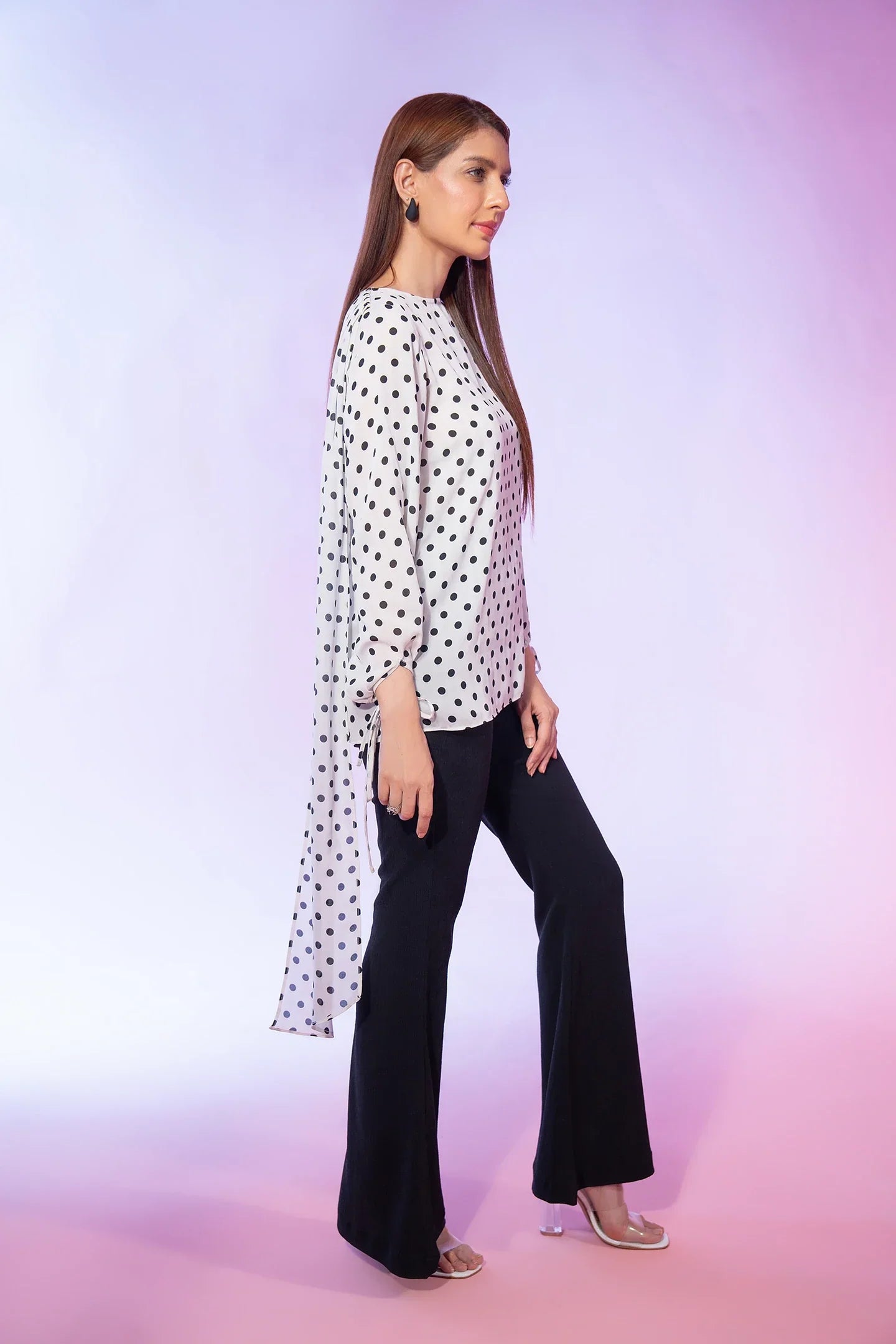 Polka Dot Printed Top