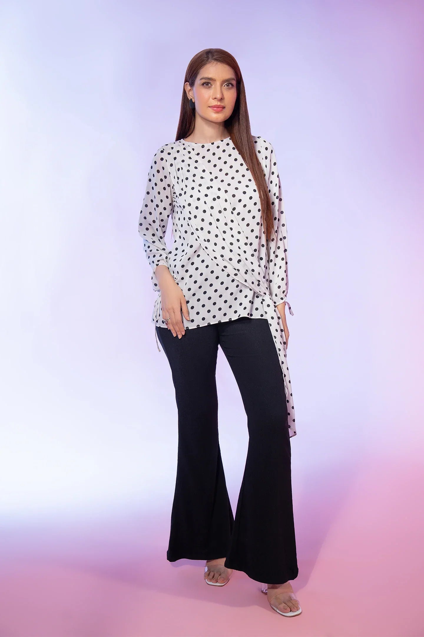 Polka Dot Printed Top