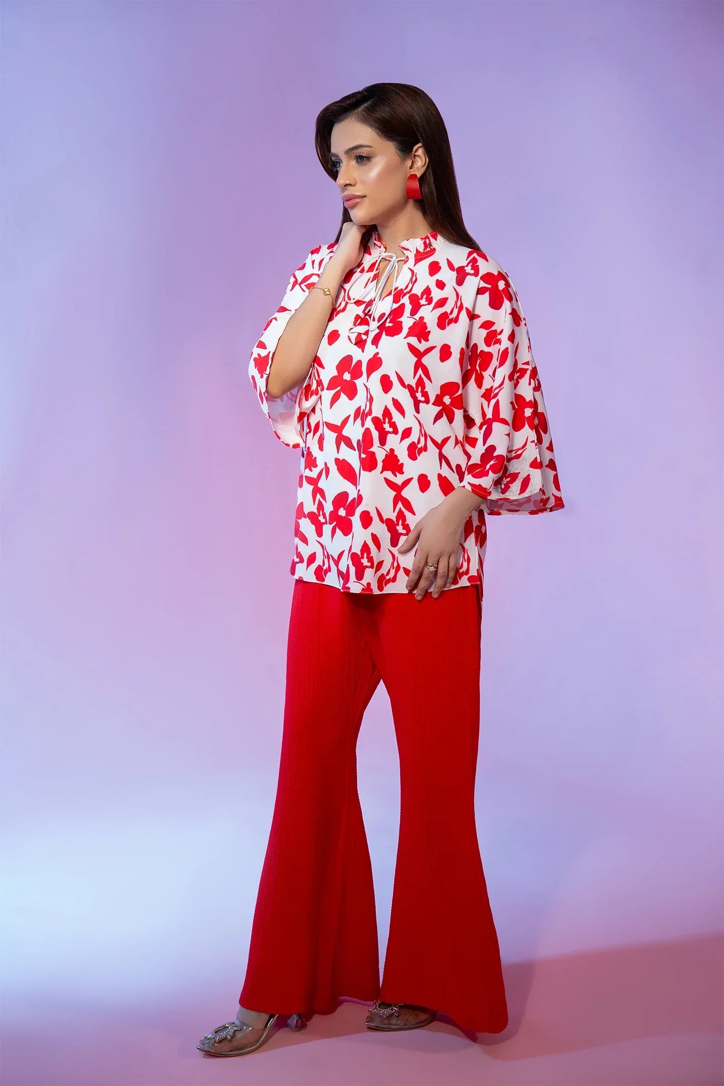 Scarlet Georgette Trouser
