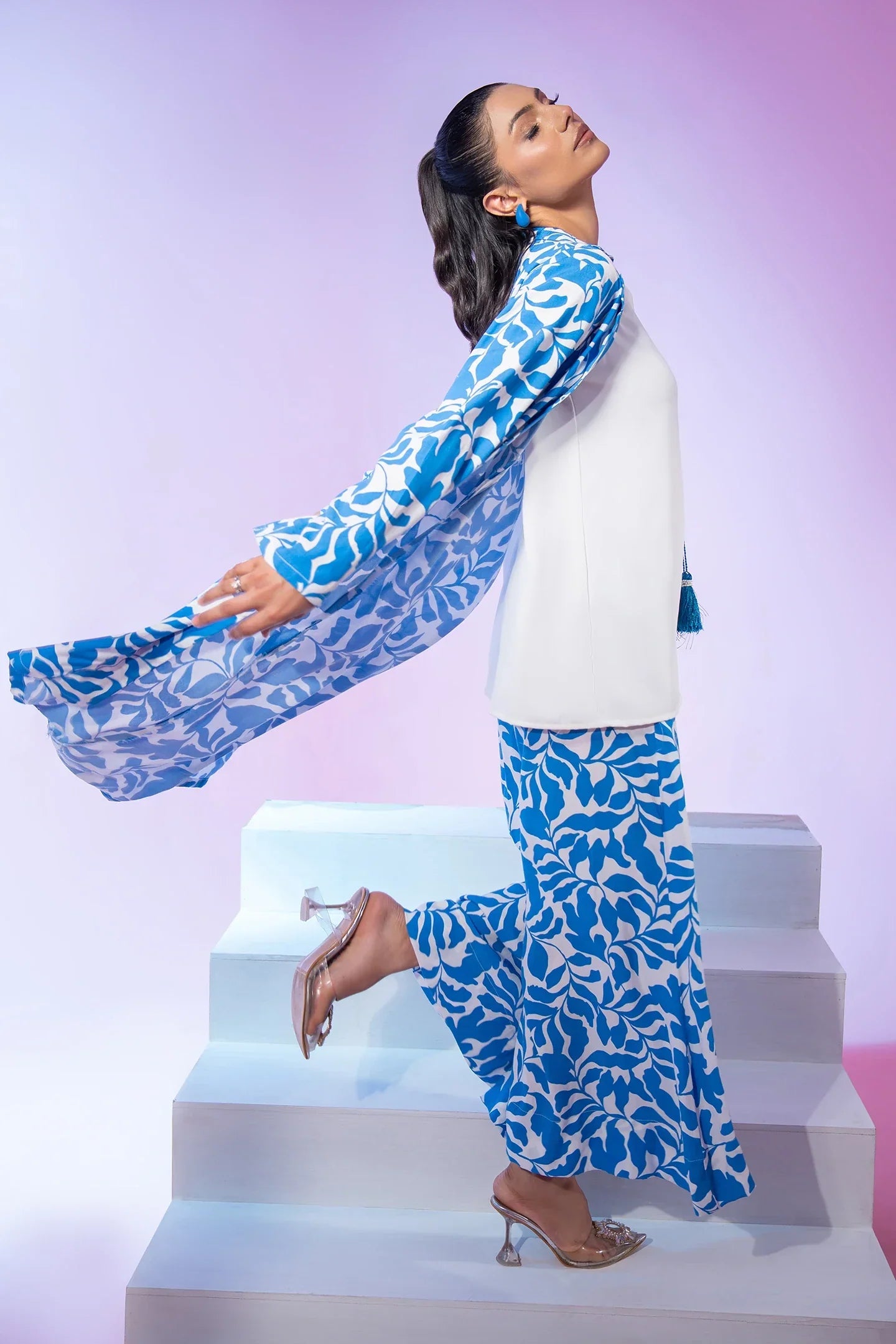 Blue Printed Grip 3 Piece