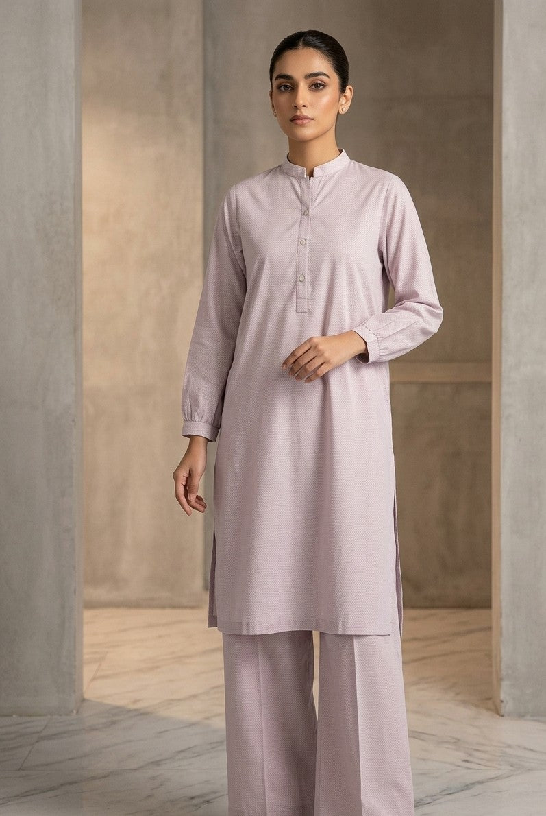 Lavender Micro-Dot Co-ord Set