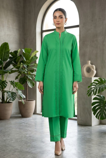 Elegant Green 2-Piece Casual Suit