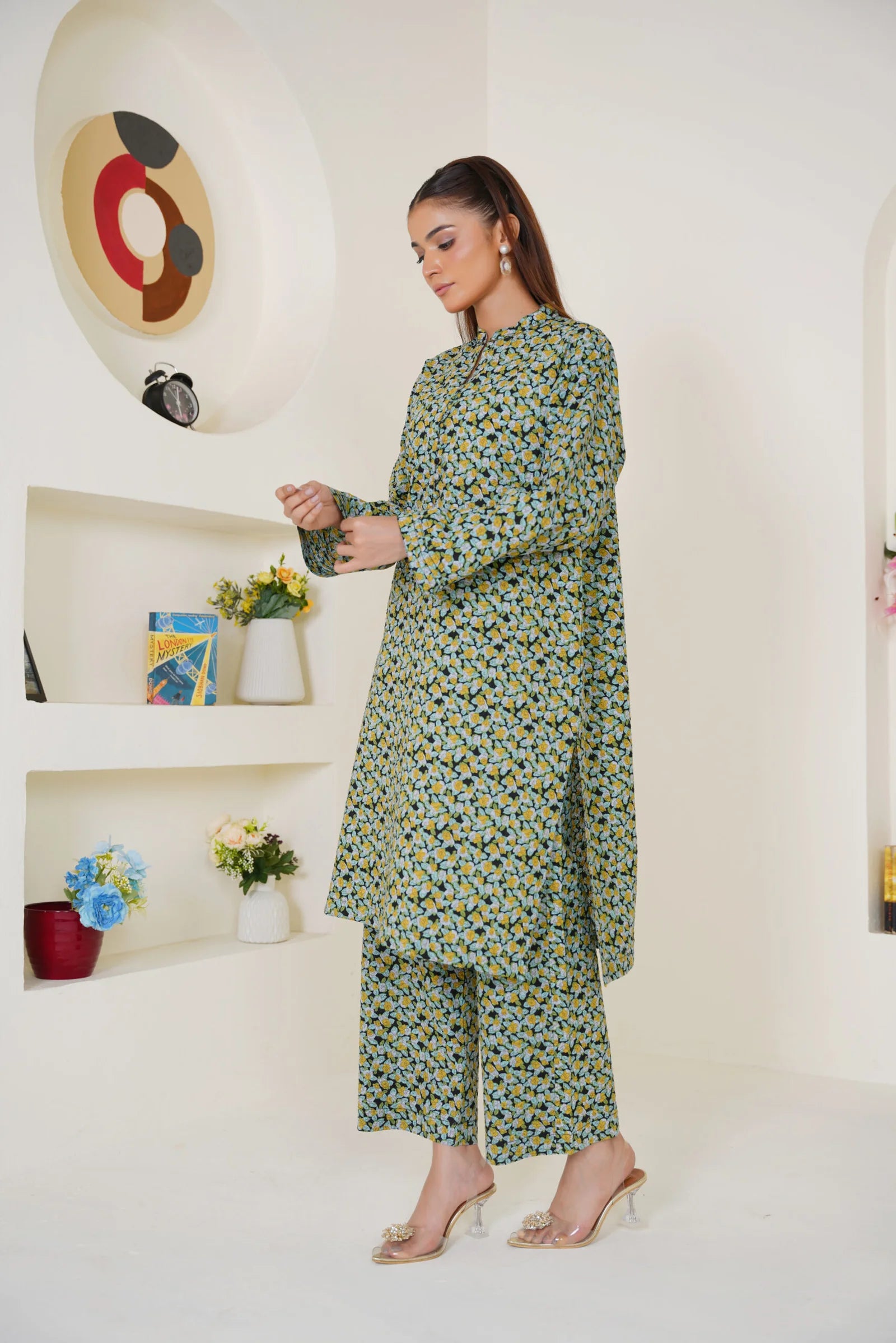 Green Printed Co-Ord Set