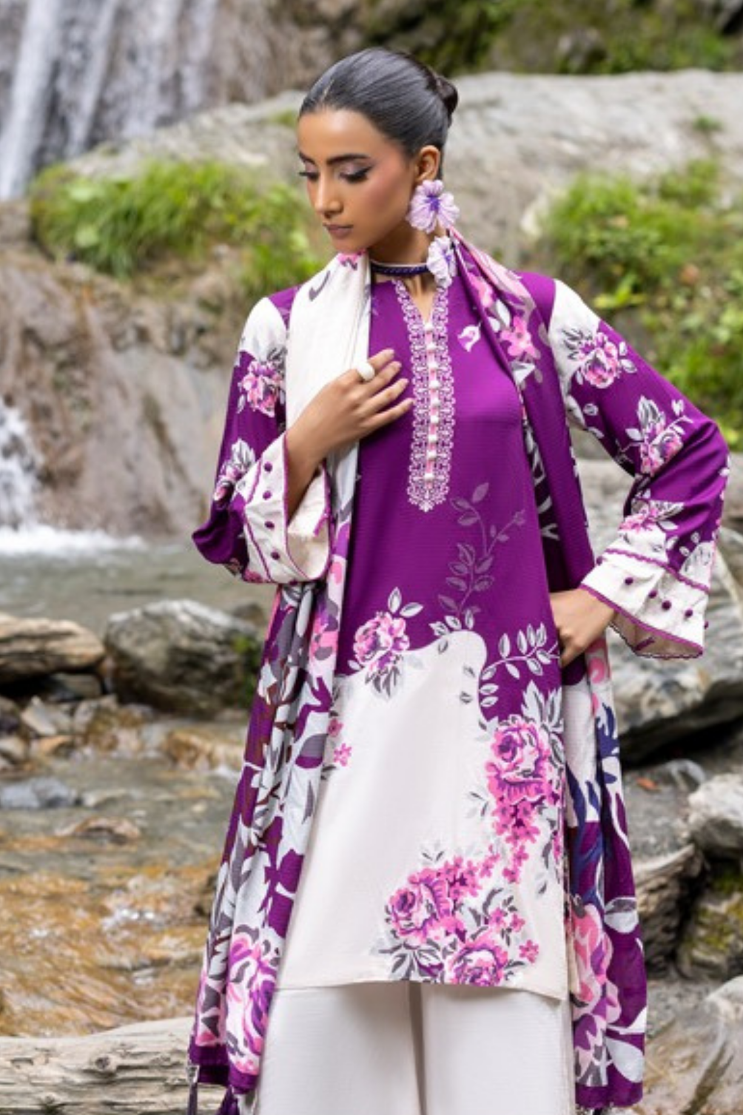 Rang-E-Gul By Paltar Printed Viscose 3PC