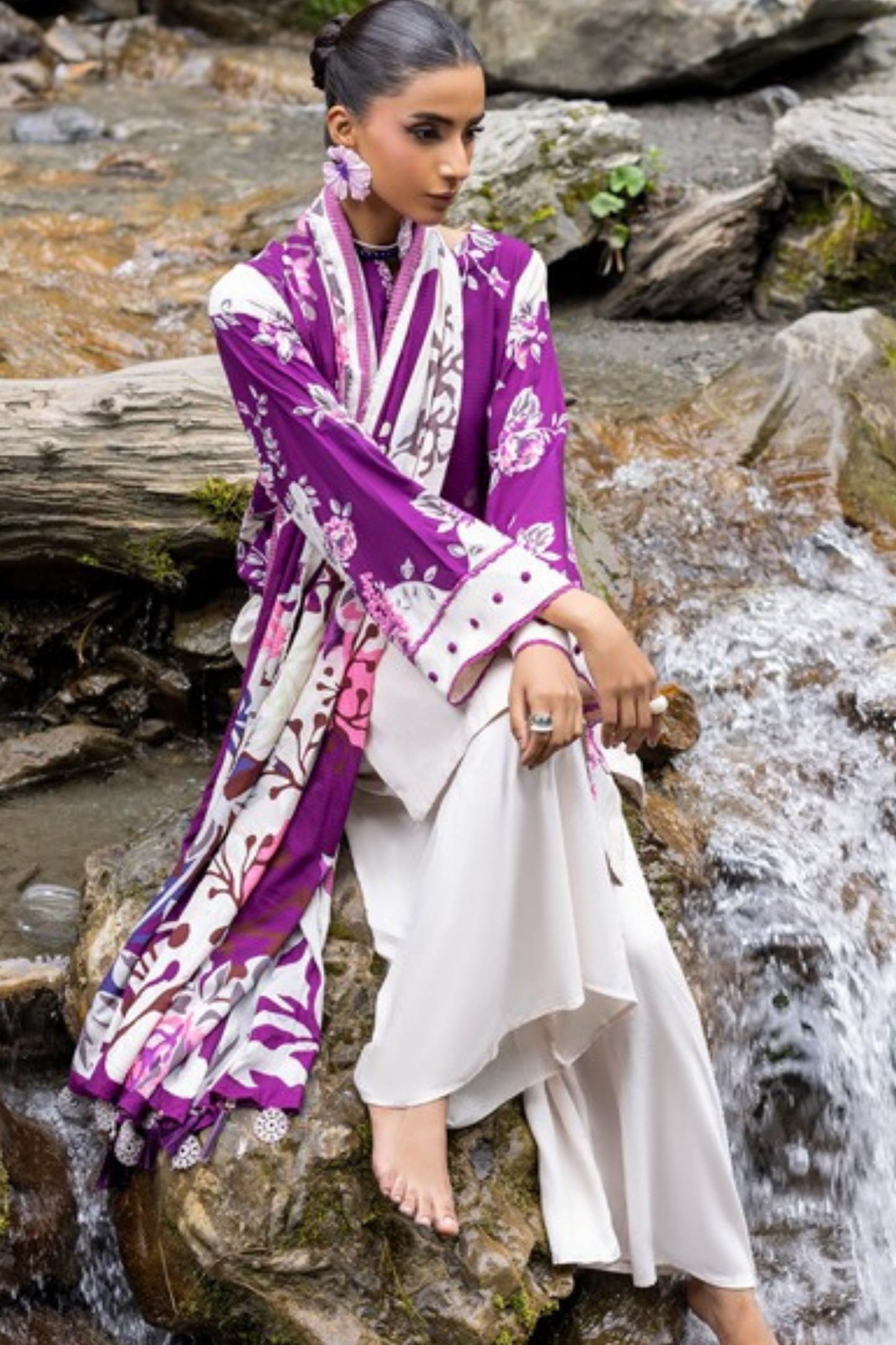Rang-E-Gul By Paltar Printed Viscose 3PC