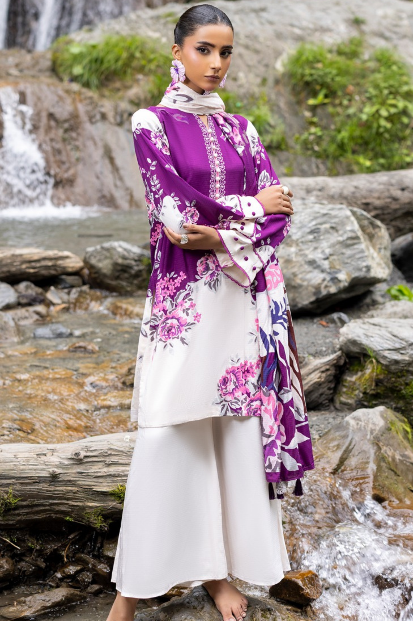 Rang-E-Gul By Paltar Printed Viscose 3PC