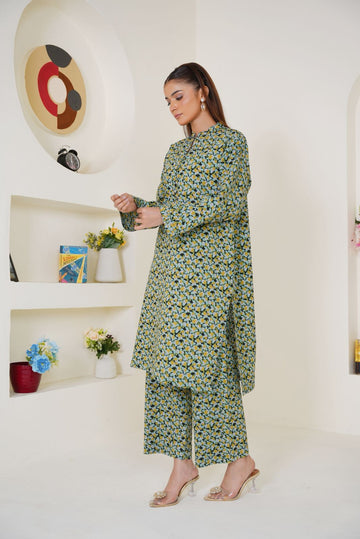 Green Printed Co-Ord Set