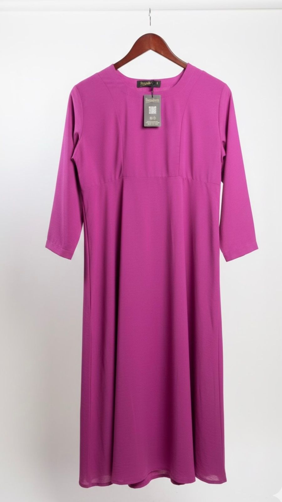 Purple Long Solid Frock