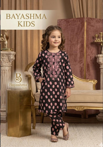 Black Dotted 2 Piece Kids