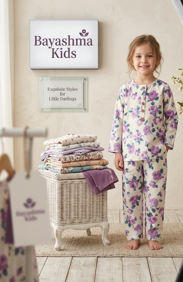 Lilac Rose Polka Set Kids