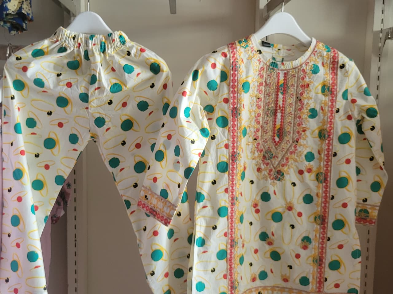 Ivory Festive Polka Set Kids