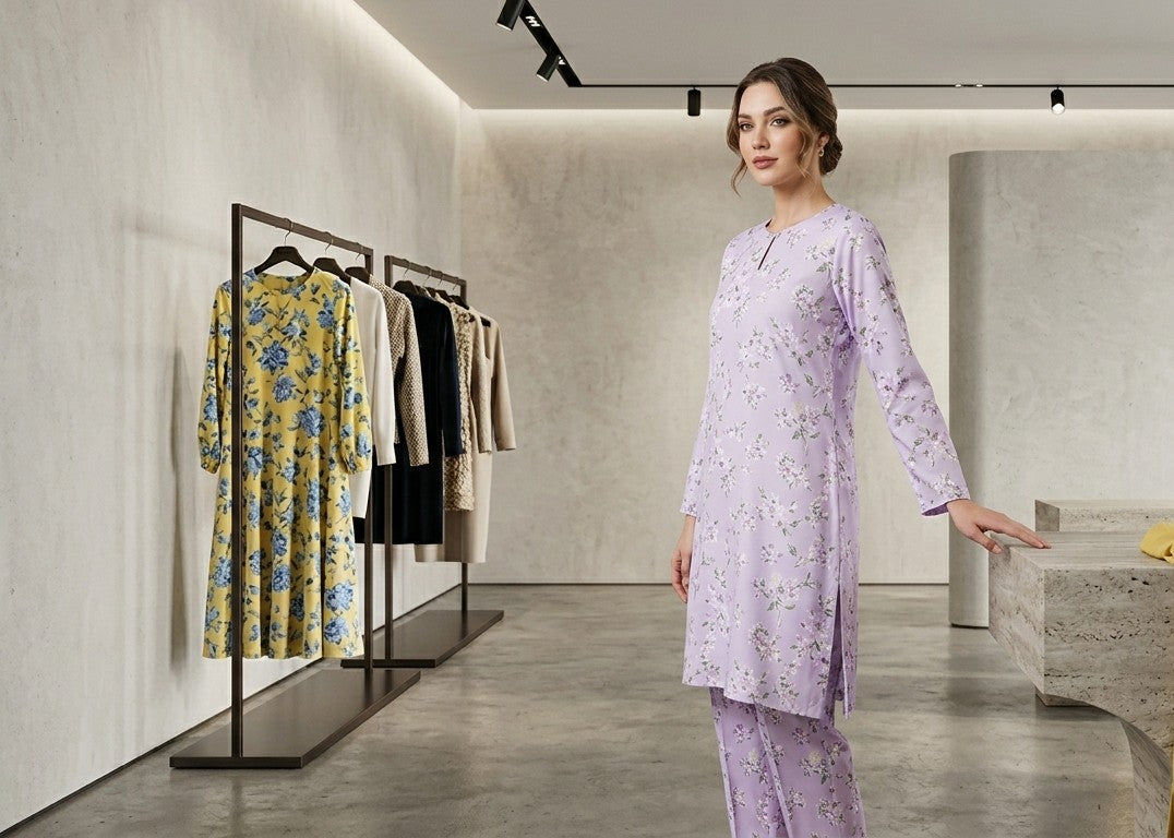 Lavender 2pc Shirt shalwar