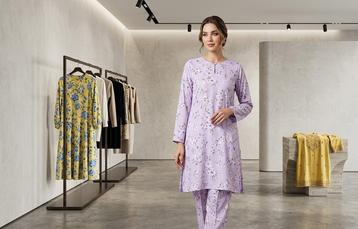 Lavender 2pc Shirt shalwar