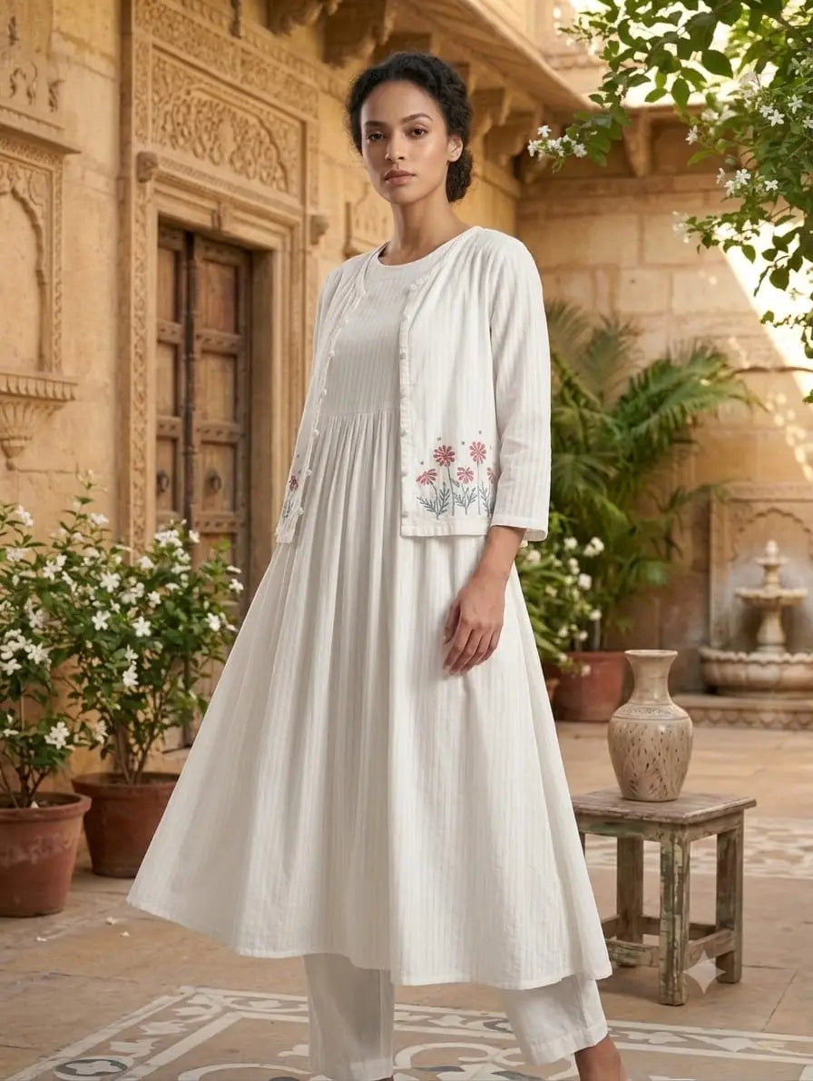 Luxcy 3-piece long frock set Bayashma 