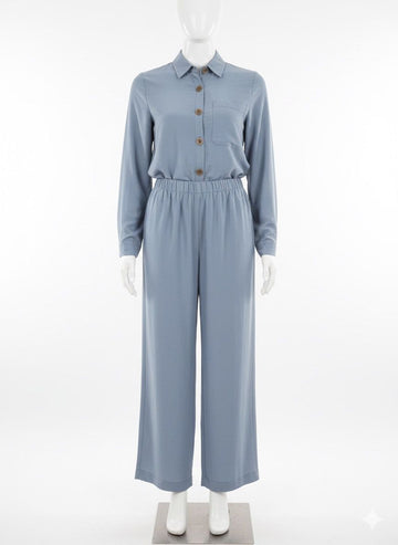 Gray Solid Co-Ord Set