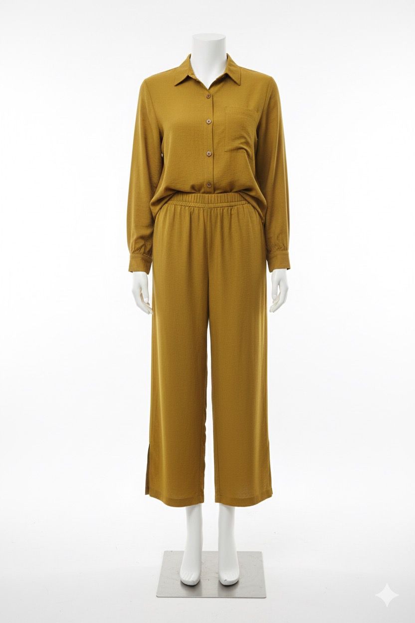 Gold Solid Co-Ord Set