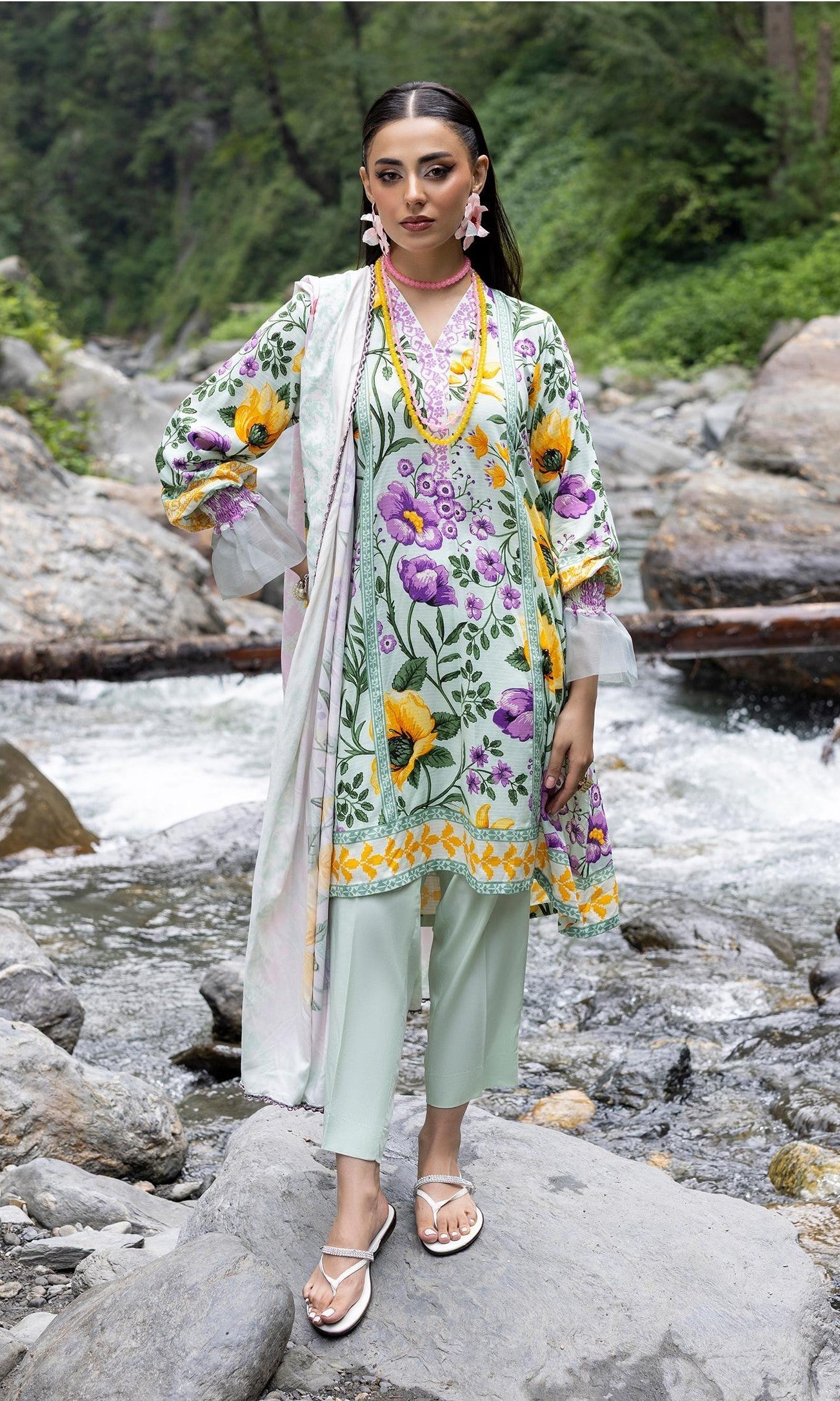 Rang-E-Gul By Paltar Printed Viscose 3PC