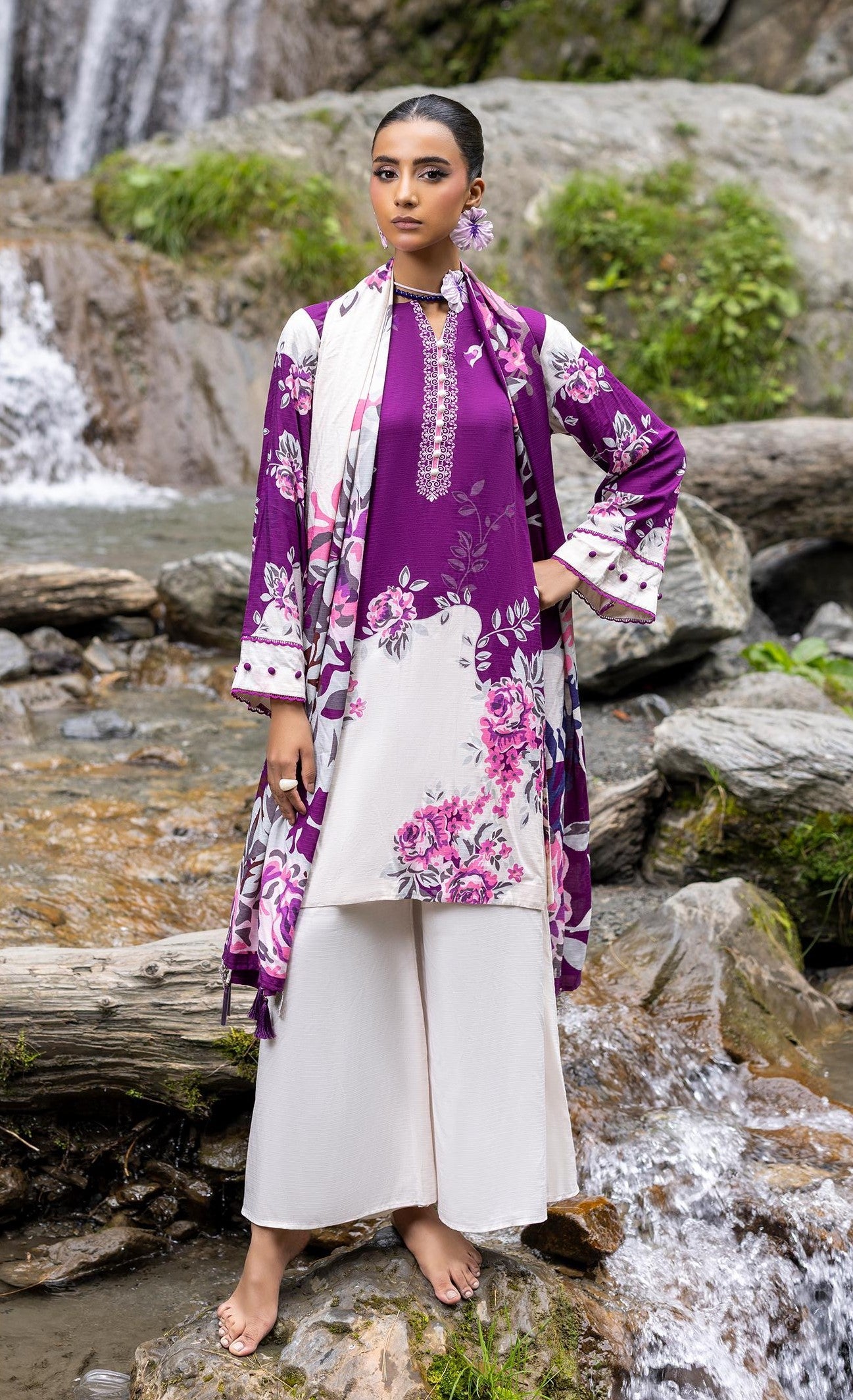 Rang-E-Gul By Paltar Printed Viscose 3PC
